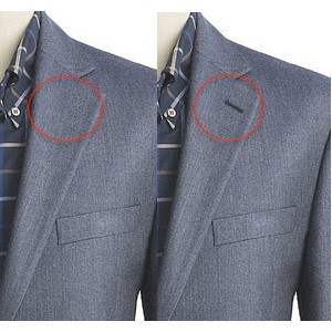 NO LAPEL BUTTON HOLE