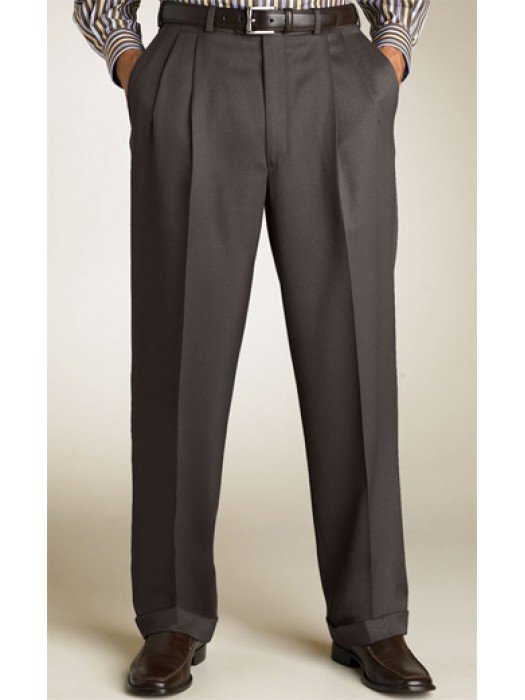 Buy Louis Philippe Beige Regular Fit Formal Pleated Trousers for Mens  Online  Tata CLiQ