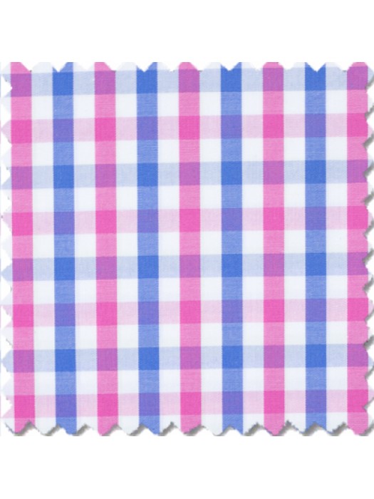 Xico, Blue /Pink Multicolor Gingham checks 