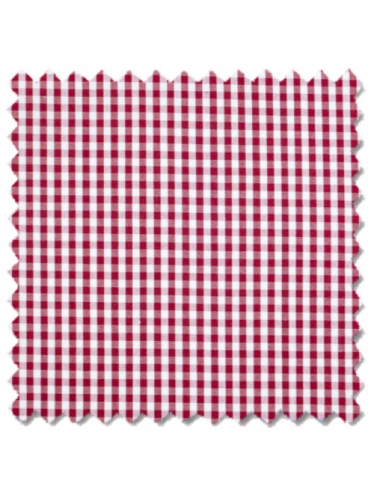 Graz, Red/White micro gingham checks