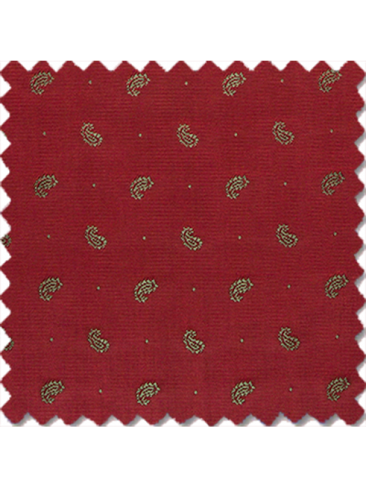 Micro Paisley, Brownish Red