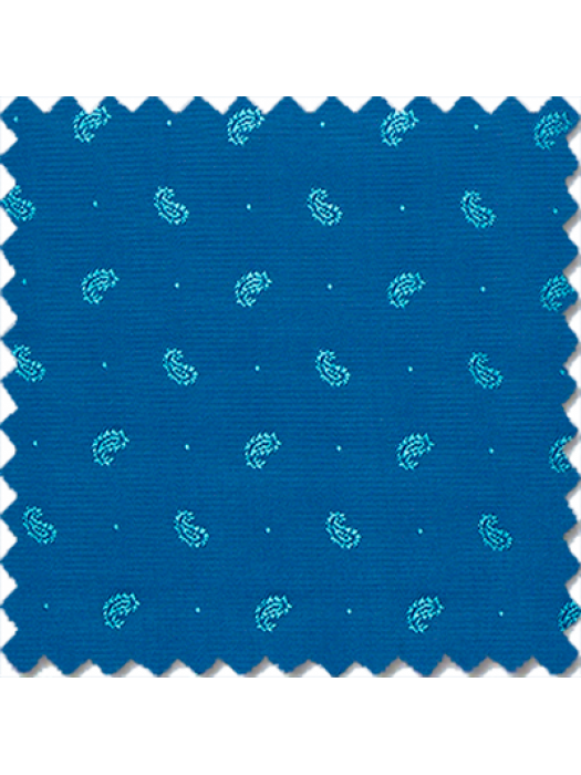 Micro Paisley, Turquise blue