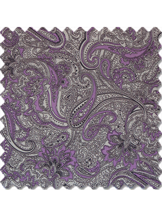 Large Paisley, Grey-Lavender