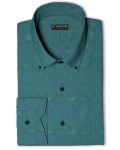 Dublin,linen  Dark Green-Dressy Casual Shirt