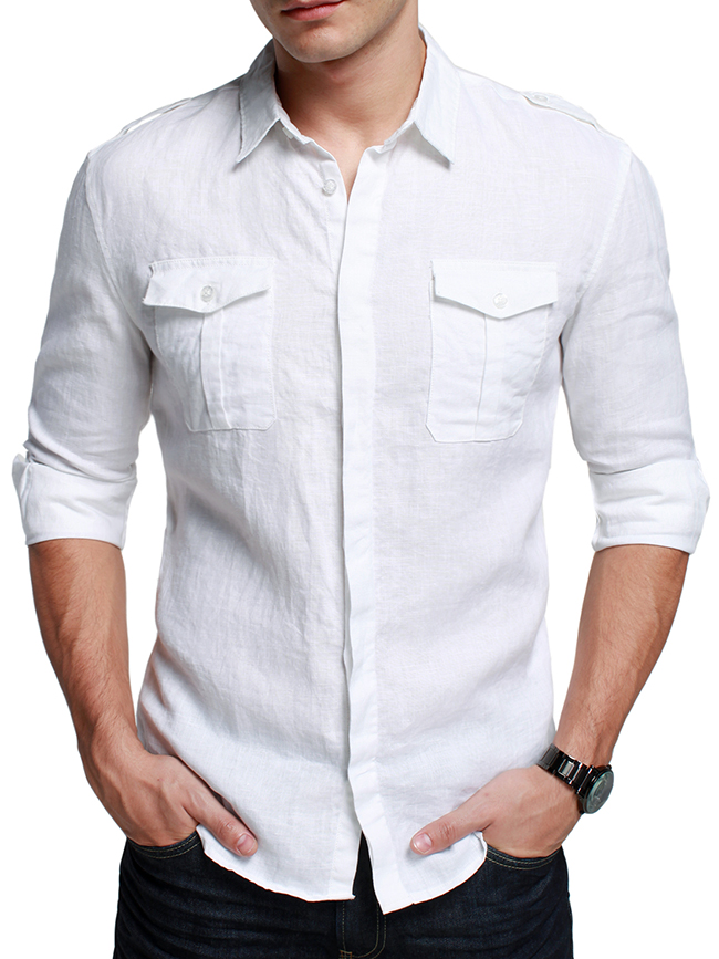 Stylish Men Linen Shirt