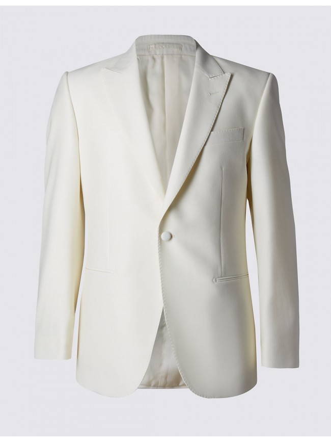 custom made men cream dinner jacket evening wear